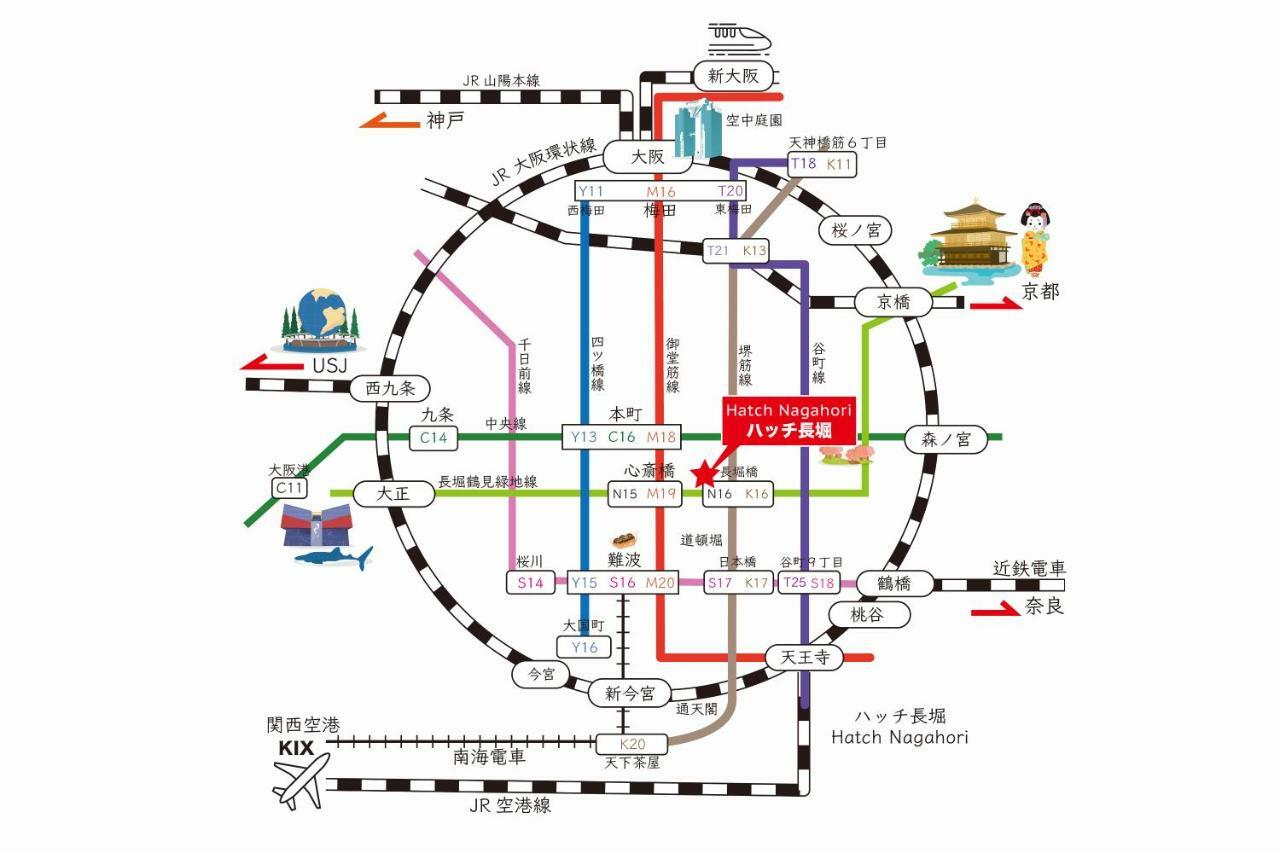 Hatch Nagahori 202 Osaka Eksteriør billede